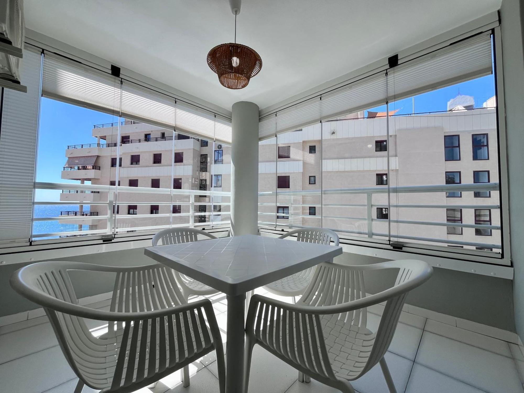 Modern Apartment On The Beach With Pool Calpe Bagian luar foto